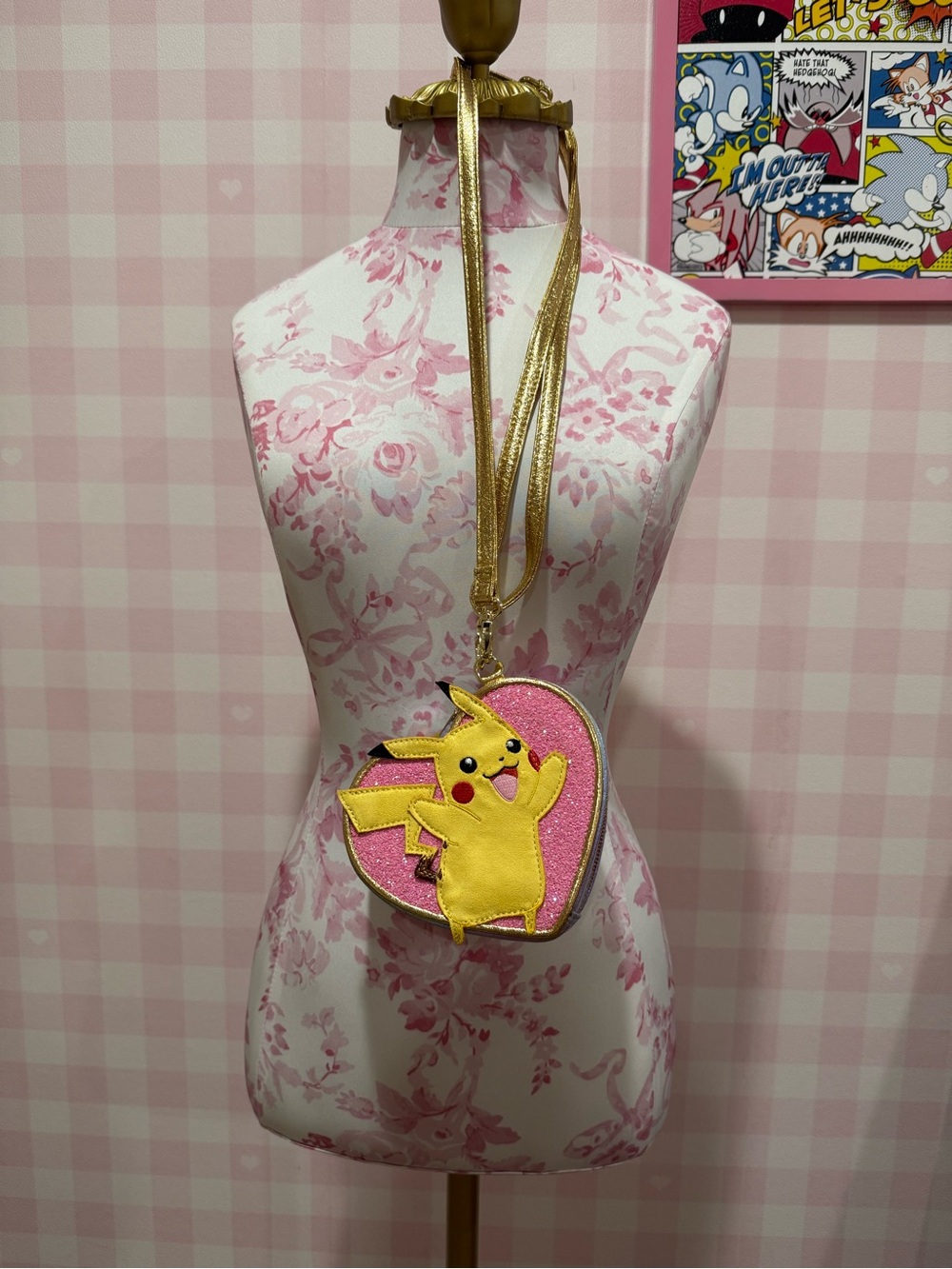 Pikachu Heart Crossbody Bag - Pink & Yellow. Irregular Choice NWT